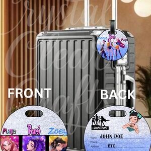 Kpop Demon Hunters Metal Luggage Tag